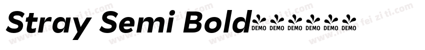 Stray Semi Bold字体转换